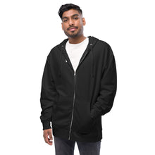 Load image into Gallery viewer, Unisex fleece zip up hoodie