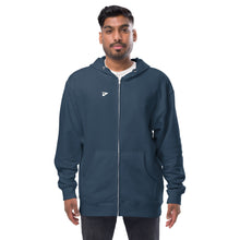 Load image into Gallery viewer, Unisex fleece zip up hoodie