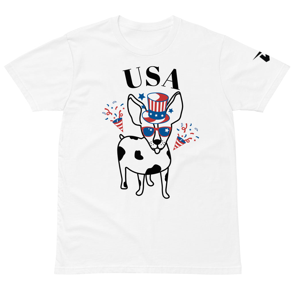 Unisex Usa Dog T shirt